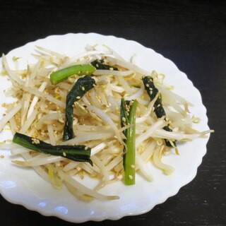 レンジで簡単！和風もやしナムル